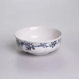 Столовий набір посуду Yiwu Vintage YY78-10A фарфоровий, 32 предмети на 6 персон, синій візерунок - мініатюра 2