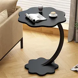 Приліжковий кавовий столик Flower 40х30х60 см Чорний