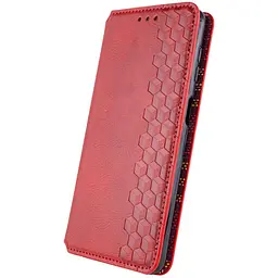Шкіряний чохол-книжка GETMAN Cubic (PU) для Xiaomi Redmi 15C (EU) Червоний - мініатюра 2