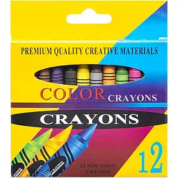 Воскові олівці 12 кольорів CRAYONS 2688A - мініатюра 2