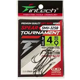 Гачки одинарні INTECH Tournament Spear 4 (6шт/уп) SMV-32SB