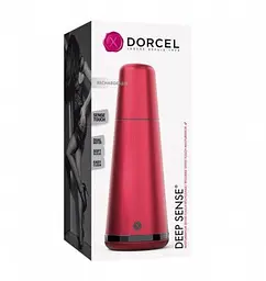 Вібруючий мастурбатор Dorcel Deep Sense (червоний) - мініатюра 2