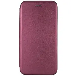 Кожаный чехол-книжка Epik Classy для Samsung Galaxy A27 Бордовый