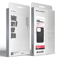 Чохол до мобільного телефона Armorstandart LikeCarbon2 MagCase для Apple iPhone 16 Pro Black (ARM83809) - мініатюра 2