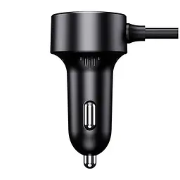 Автомобільний зарядний пристрій Baseus High Efficiency Pro 1-for-2 Car Cigarette Lighter 30W C00455300121-00 Black - мініатюра 5