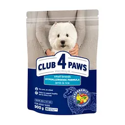 Сухий корм для собак Club 4 Paws Преміум. Для дрібних порід - ягня і рис 900 г (4820083909597)