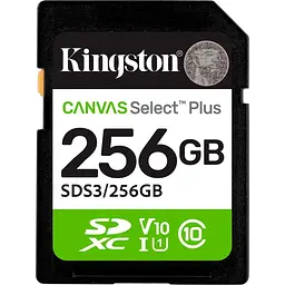 Карта пам'яті 256GB SDXC Canvas Select Plus Gen3 1 50MB/s C10 UHS-I U1 V10 SDS3/256GB - мініатюра 1