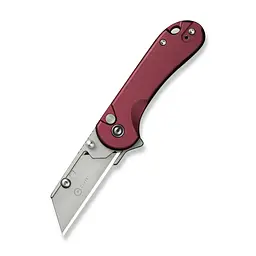 Ніж трапеція складаний кишеньковий Civivi Elementum Utility, (5.8 см) 6Cr13 / Aluminum червоний