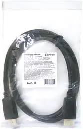 Кабель HDMI M-M, 1.0 м, V1.4, Defender, чорний, HDMI-03