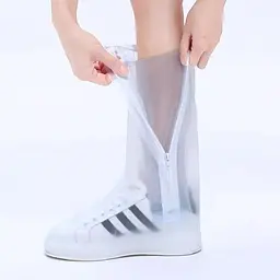 Бахіли на взуття від води та бруду ПВХ 819A 2XL (43-44) 31.5 см White (16191) - мініатюра 2