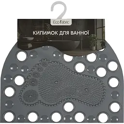 Килимок для ванної масажний Eco Fabric Ніжки 68х37 см сірий (6837-009) - мініатюра 5