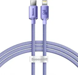 Кабель Baseus Crystal Shine Series Fast Charging Data Cable Type-C to iP 20W 1.2m CAJY000205 Purple