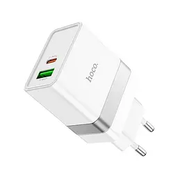 Зарядний пристрій Hoco N21 Topspeed USB-A + USB-C 30W білий (6931474757777)
