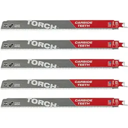 Полотно для шабельних пил TORCH CARBIDE MILWAUKEE, 300х2,5мм, (5шт), (метал)