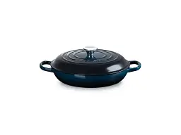 Каструля Le Creuset Signature Cast Iron Shallow Casserole 30 см Nuit (21180301294475) - мініатюра 4