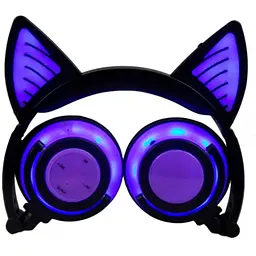 Навушники бездротові UFT з котячими вушками BL107 Bluetooth з підсвіткою