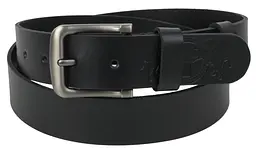 Ремінь чоловічий класичний шкіряний Skipper 1506-38 3.8 см Чорний