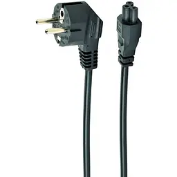 Кабель живлення ноутбука 0.5 м Cablexpert VDE, 3pin