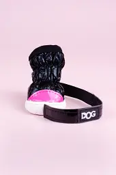Чорне зимове взуття на флісі для собак «DOG» розмір 2 - мініатюра 3