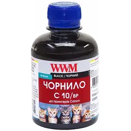 Чорнило WWM для CANON PG510/512/PGI520Bk/PGI425PGBk (Black Pigmented) 200г (C10/BP)