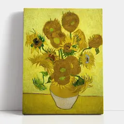 Інтер'єрна картина Соняшники, Вінсент ван Гог, Vincent van Gogh, Sunflowers, інтер'єрний декор, 80×60 см (id6654)