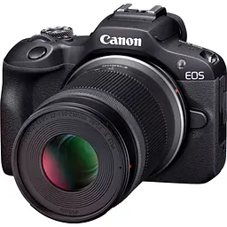 Бездзеркальний фотоапарат Canon EOS R100 Kit RF-S 18-45mm + RF-S 55-210mm IS STM (6052C036) UA [93039] - мініатюра 2