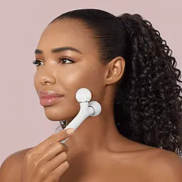 Електронний звуковий ролик для обличчя GESKE Sonic Facial Roller 4 в 1 білий - мініатюра 6