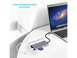 Адаптер Dynamode Dock-USB-TypeC-HDMI-USB3.0-RJ45 - мініатюра 5