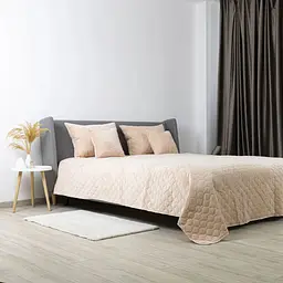 Покривало ТЕП двоспальне Velour Ромб круглий 4-00516-23510 180х240 см персикове - мініатюра 3