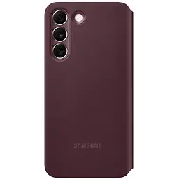 Оригінальний чохол-книжка Samsung для Galaxy S22 Plus S-View Flip Cover Smart Burgundy - мініатюра 5