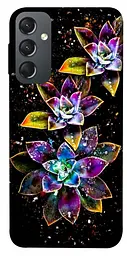 Чохол Demsky Flowers on black для Samsung Galaxy A24 4G