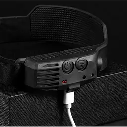 Ліхтар налобний акумуляторний Coba CB-689-3 датчик руху 8 режимів біле та червоне світло 1200 mAh USB Type-C - мініатюра 6