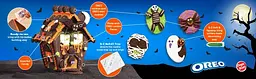 Шоколадне печиво OREO "Будиночок для Хеллоуіна" 872g - мініатюра 5