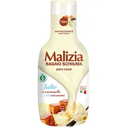 Гель-піна для душу і ванни Malizia Bath Foam Молоко та Карамель 1 л (8003510040216)