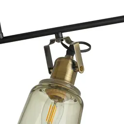 Світильник Brille спот стельовий накладний техно LK-687C/4 E27 AB/BK - мініатюра 7