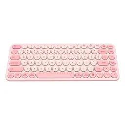 Клавіатура Baseus K01A Wireless Tri-Mode Keyboard 2.4G + BT1 + BT2 бездротова рожева - мініатюра 3