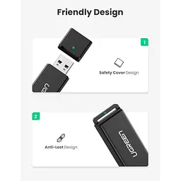 Кардридер Ugreen Card Reader TF/SD USB 3.0 Black (40752) - миниатюра 9
