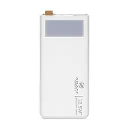 Повербанк 30000mAh Power Bank Kraft KPB-2330FCL White 22.5W QC3.0 LED-ліхтар (43-00060)