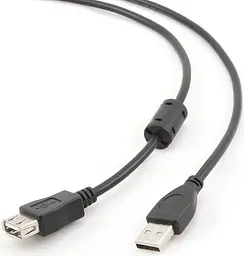 Кабель-подовжувач Cablexpert USB 2.0 AM/AF 1.8м ferrit (CCF-USB2-AMAF-6)