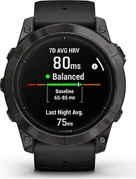 Смарт-годинник Garmin Epix Pro (Gen 2) Sapphire Edition 51mm Carbon Gray DLC Titanium with Black Band (010-02804-00) [86530] - мініатюра 4