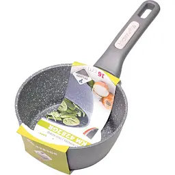 Ківш Kamille алюмінієвий з кришкою 1.2 л (KM-4282GR) - мініатюра 4