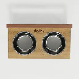 Hollky Flex S — миски на регульованій підставці для маленьких собак (2 × 0.450 л) - мініатюра 4