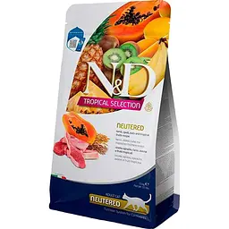 Сухий корм для стерилізованих кішок Farmina N&D Tropical Selection Cat Neutered Lamb з ягням та тропічними фруктами 1.5 кг