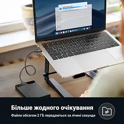 Кабель UGREEN US128 USB 3.0 USB-A - USB-A 0,5 м чорний (10369) - мініатюра 7