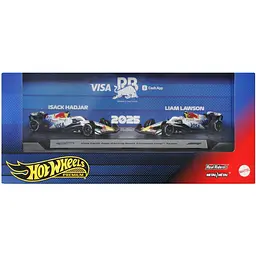 Набір колекційних машинок Hot Wheels Formula 1 VCARB Liam Lawson та Isack Hadjar 1:64, 2 шт. (JMM94)