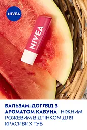 Бальзам-догляд для губ NIVEA Watermelon Shine Кавунове сяйво 4.8 г - мініатюра 5