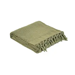 Плед Lotus Home - Rius olive оливковий 130x170