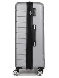Валіза велика L ABS-пластик Madisson Snowball 03403 78х52х32см 103+17л Срібна - мініатюра 5