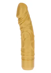 Вібратор ToyJoy Gold Dicker, 20 см (золотий)