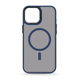 Чехол для Apple iPhone 15, Uniq MagCase, синий, противоударный, панель-накладка с MagSafe, ударопрочный TPU+PC, с магнитом MagSafe, поддержка полноценной беспроводной зарядки, ArmorStandart (ARM75298)